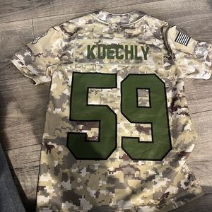CAROLINA PANTERS # 59 Luke  Kuechly JERSEY Salute to service